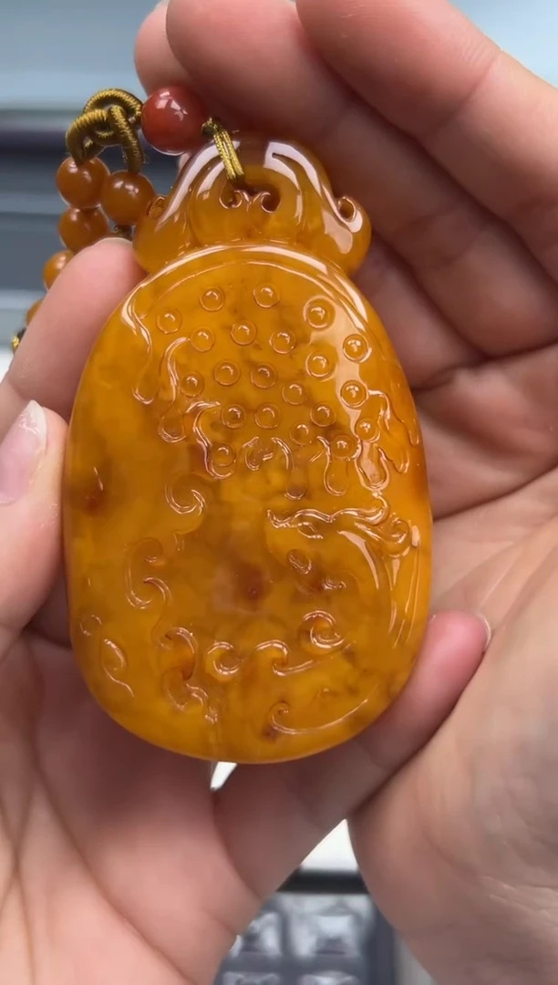 裸石琥珀未镶嵌琥珀蜜蜡吊坠