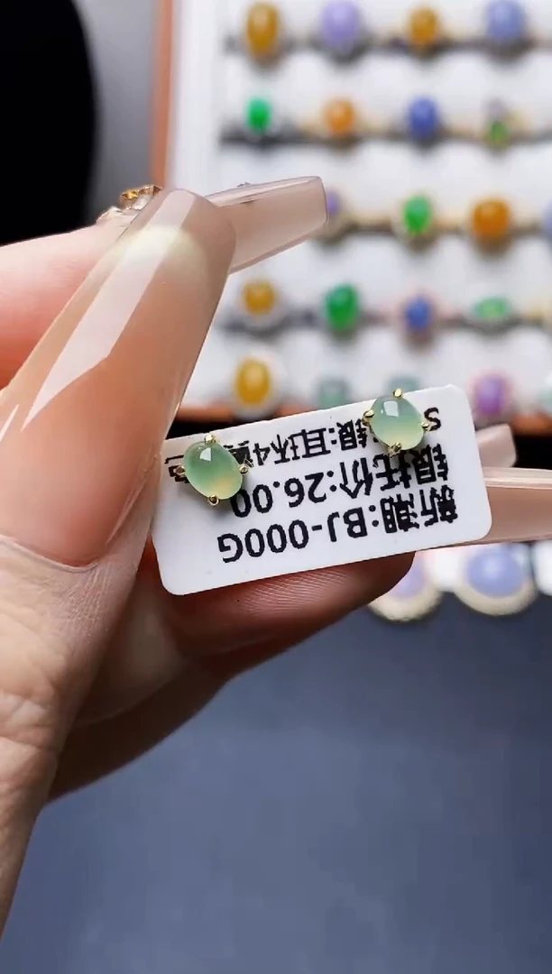 银S925镶嵌戒指翡翠1066
