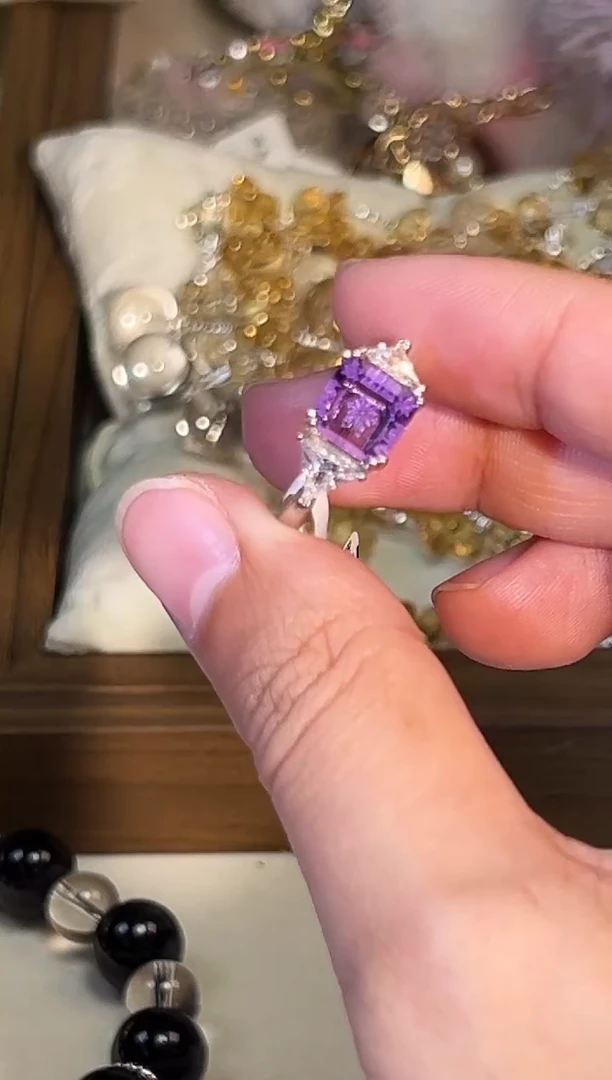 未镶嵌戒指水晶p647多样性发货一件