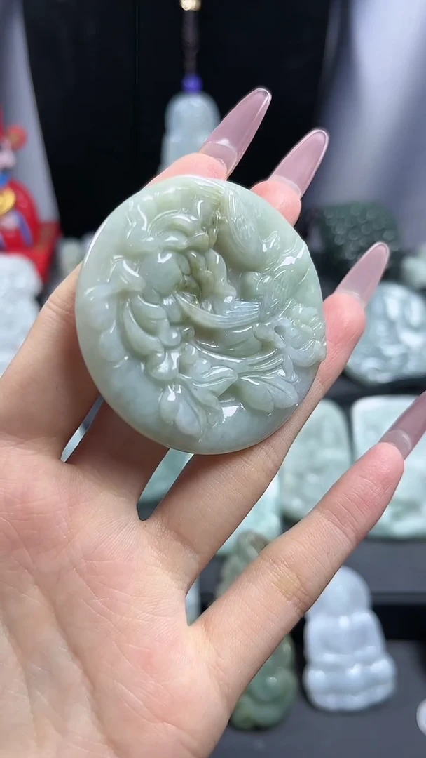 【闪购商品】翡翠颈饰未镶嵌喜鹊喜上眉梢