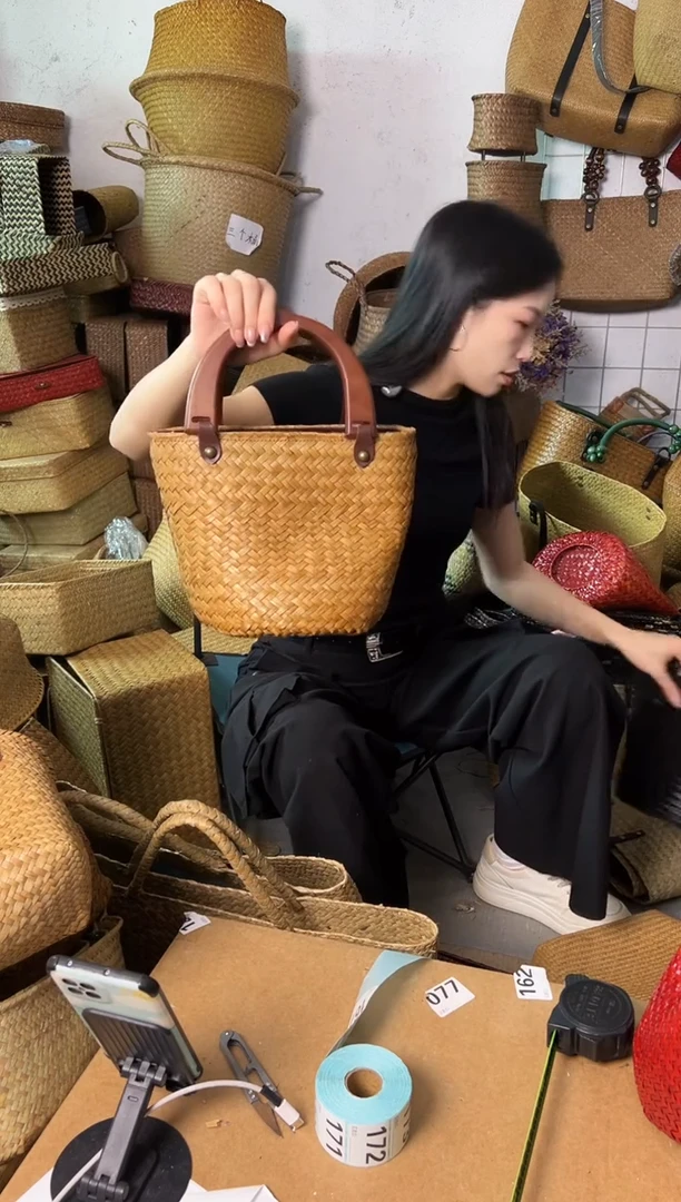 草编草编包/草编收纳盒微瑕疵