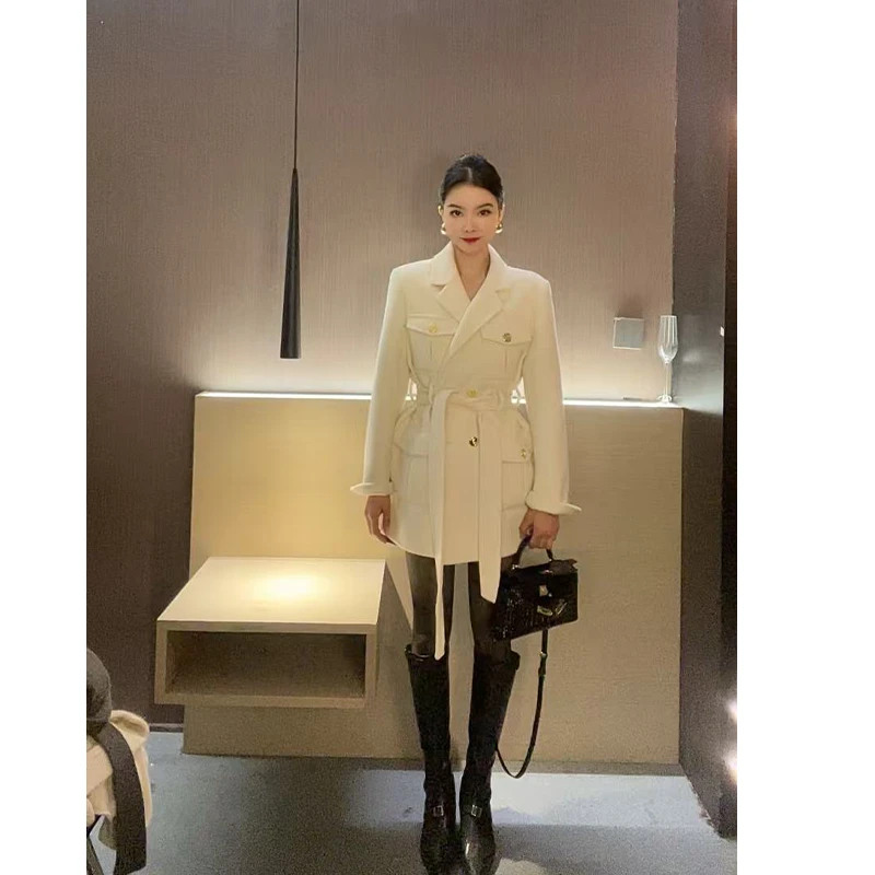 （特价）百搭翻领口袋双面呢外套WT30281