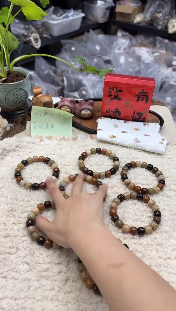 菩提根/象牙果手串13汉堡水磨（538）