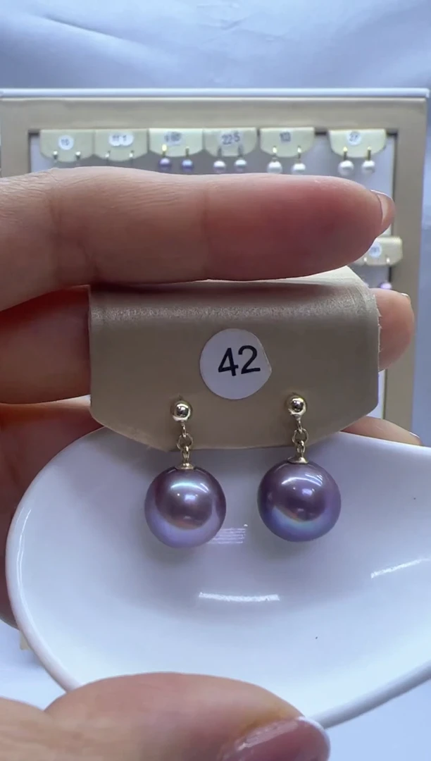 【闪购商品】淡水珍珠耳饰银S925镶嵌42