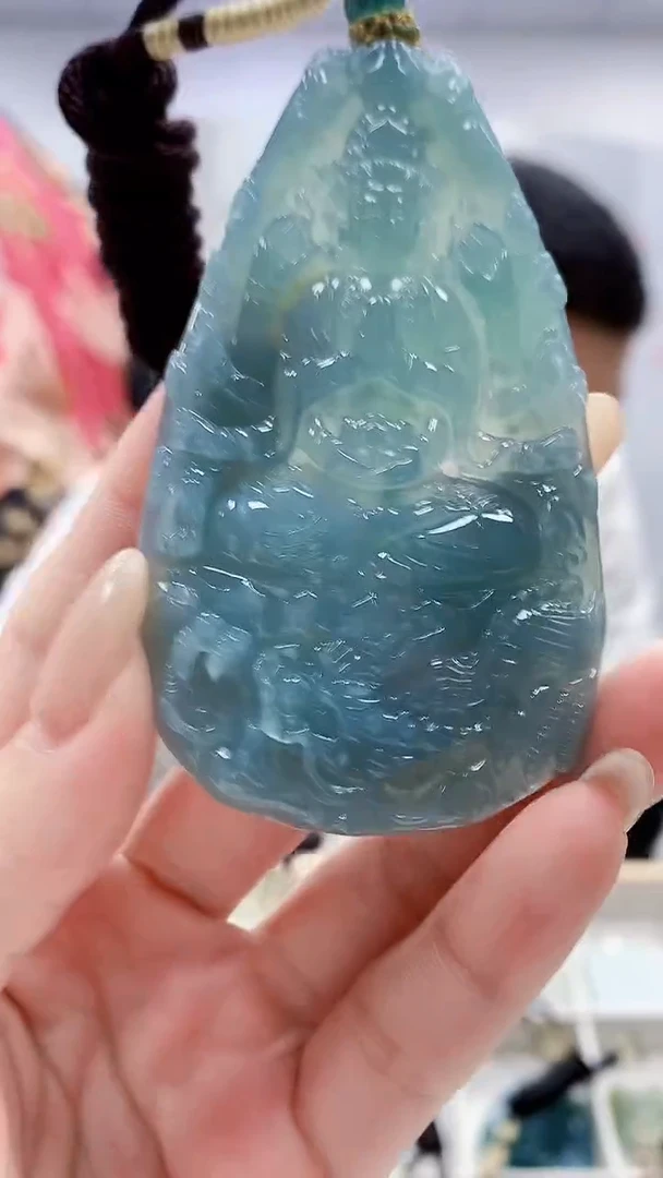 未镶嵌定制翡翠4898lr-毛货挂件153
