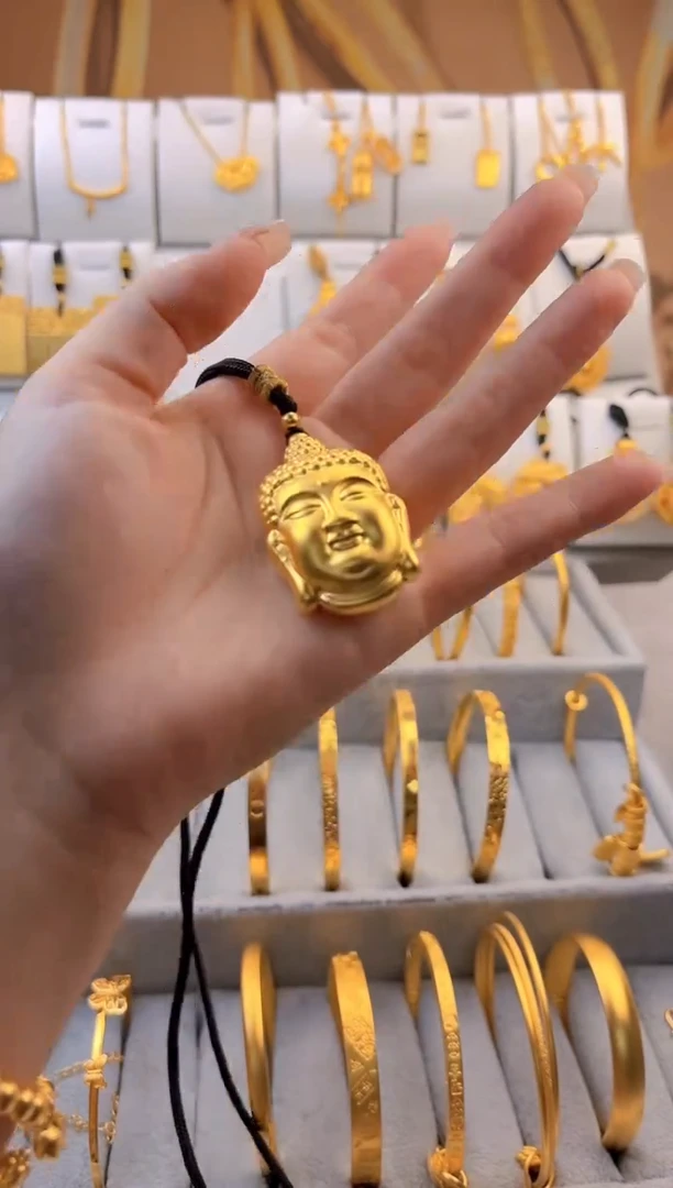 无足银小佛头吊坠   总重16g外1.9g