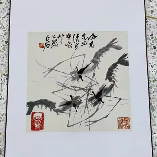 橱窗展示/暮雨文化//白石复刻版画