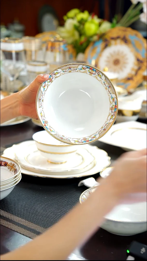 瓷片6英寸水果碗2个