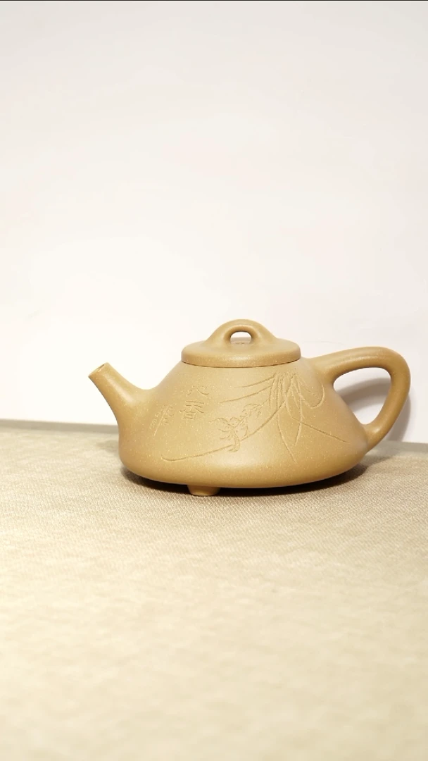 茶壶绿泥s*k子冶石瓢150毫升