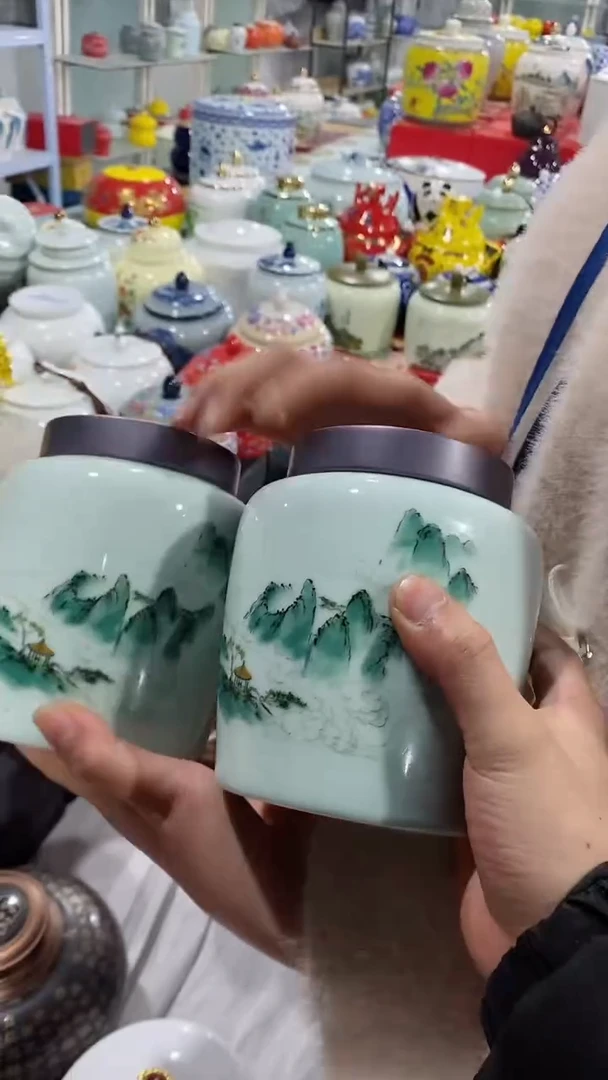 【闪购商品】罐陶瓷茶叶罐存茶罐密封罐