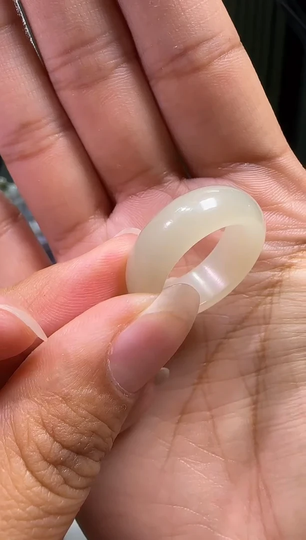 未镶嵌戒指和田玉新疆和田玉戒圈卡17