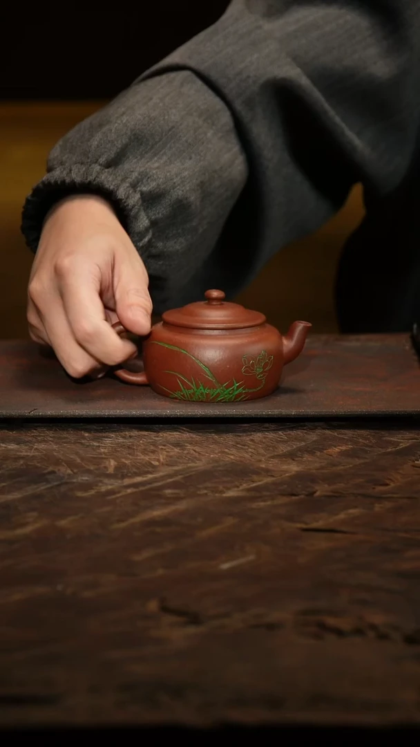 茶壶紫砂莲花笠帽