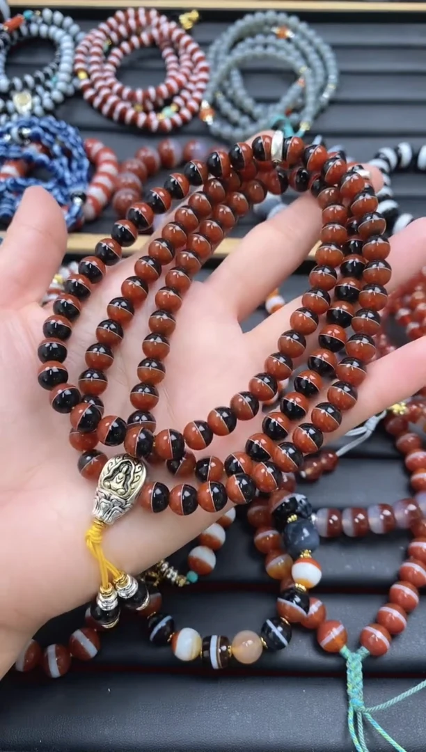 【闪购商品】玛瑙/玉髓108未镶嵌108粒