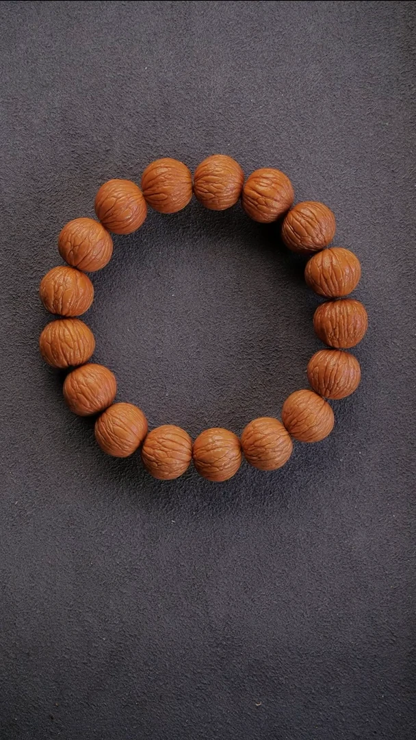 【闪购商品】猴头核桃手串原皮大尺凤羽15