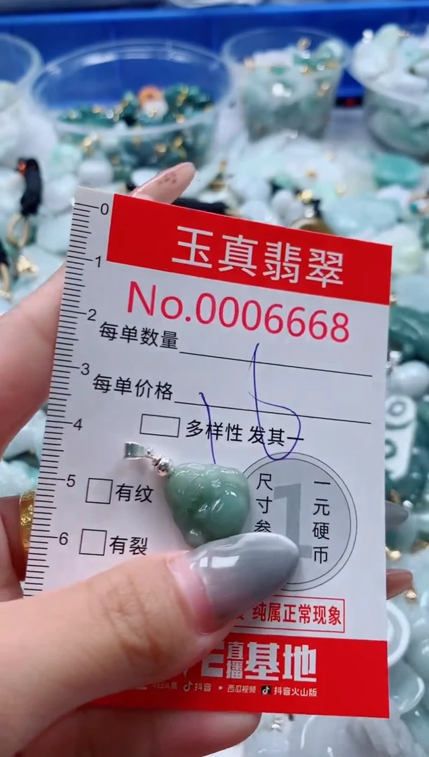 吊坠(不含链)未镶嵌翡翠6668
