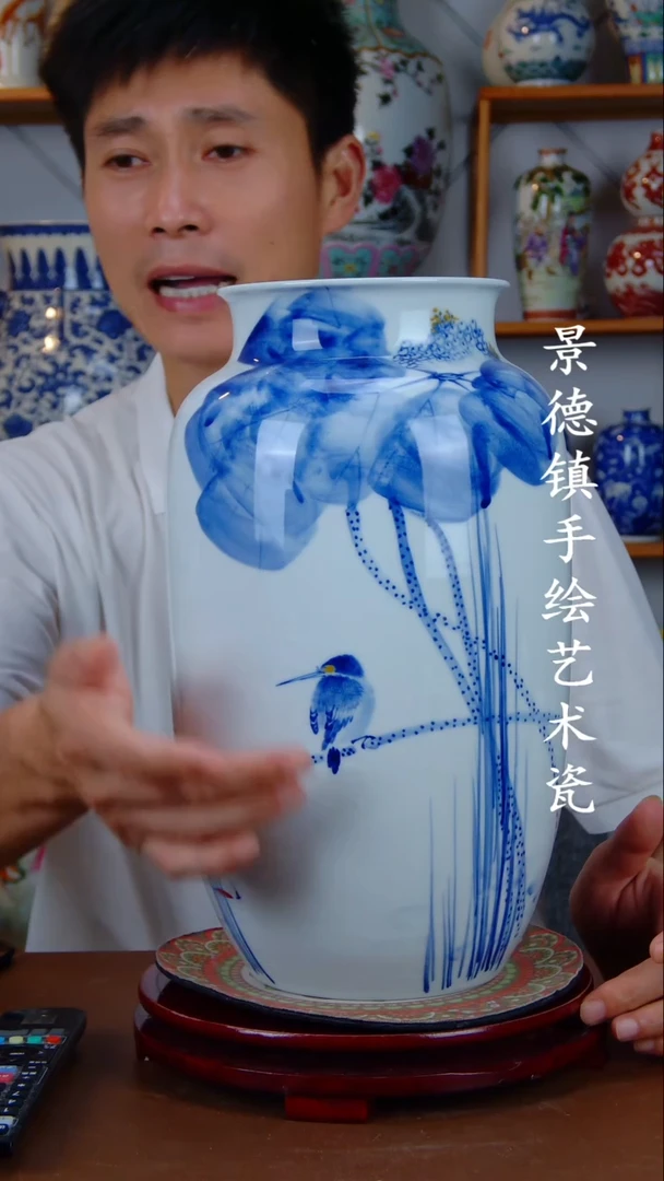摆件景德镇手工手绘陶瓷摆件11