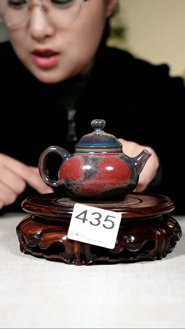 壶钧瓷钧瓷茶器摆件