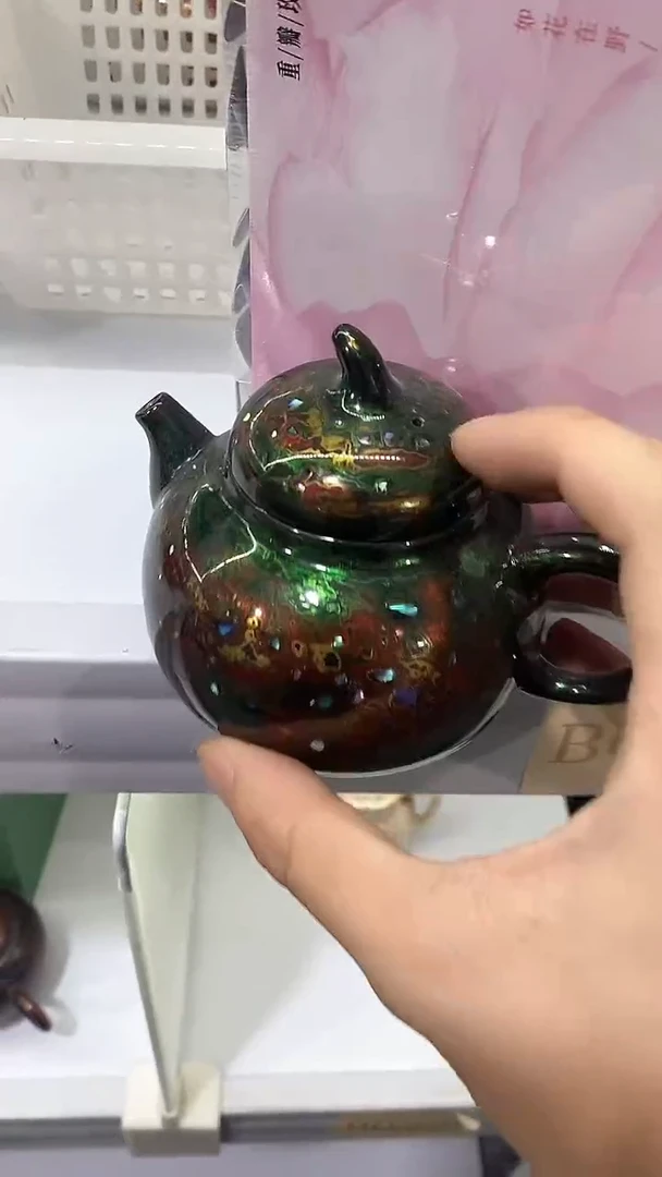瓷片壶+茶叶陶瓷茶具茶器