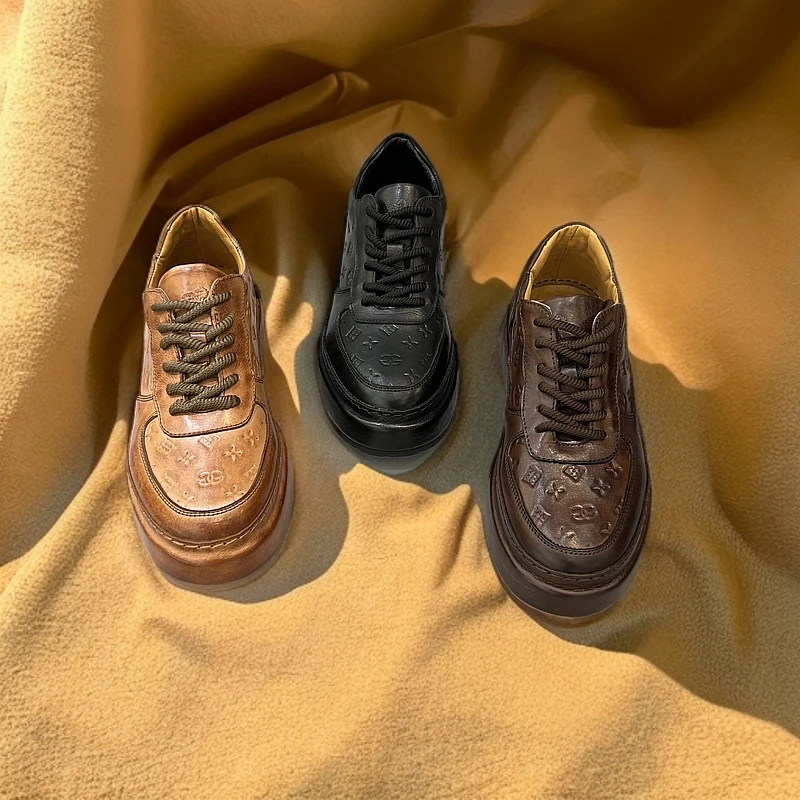 2025新款男士休闲皮鞋商务马皮鞋3178