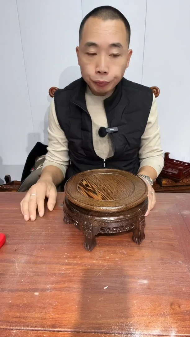 木鸡翅木虎头几20*22*12.5