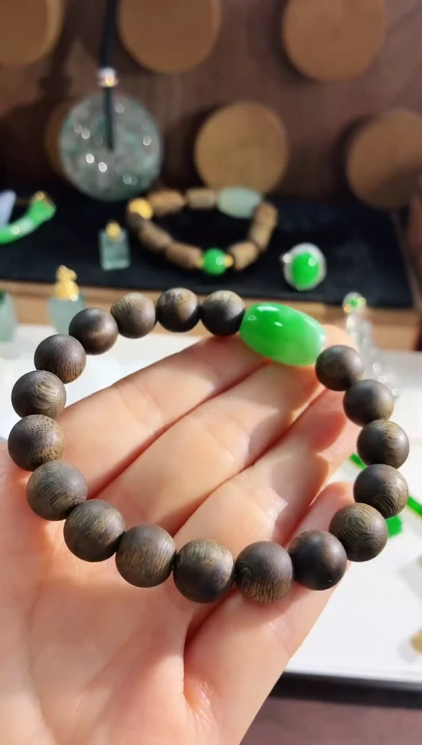 未镶嵌手链翡翠手串