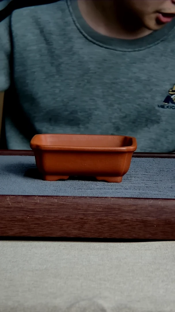 紫砂花盆13.5*10.5*4内径紫砂花盆