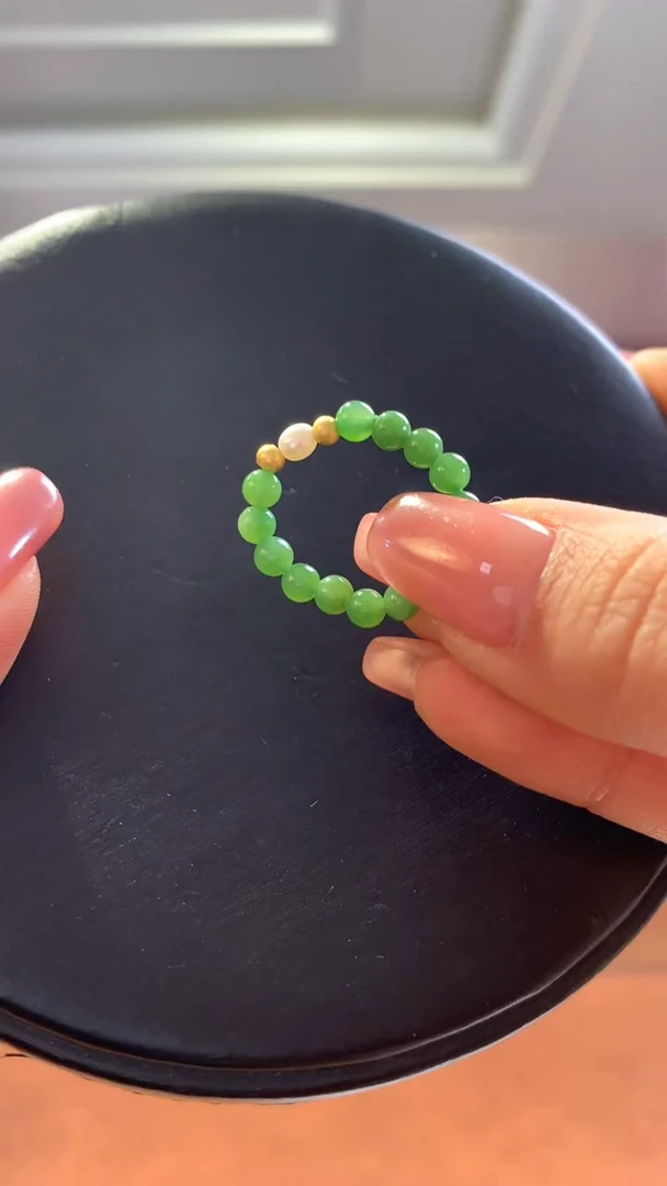 【闪购商品】和田玉戒圈未镶嵌碧玉戒圈