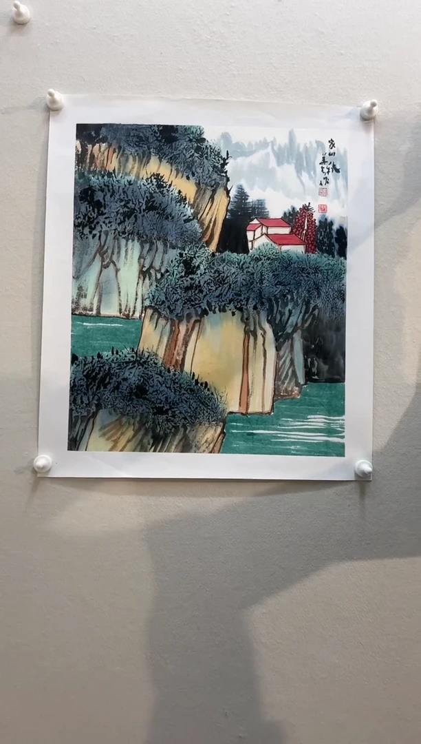 【闪购商品】国画绘画作品2.5平尺山水
