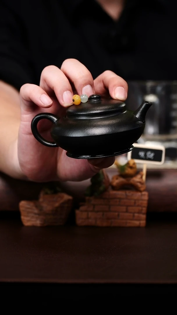 原款手工紫泥捂灰合欢120CC