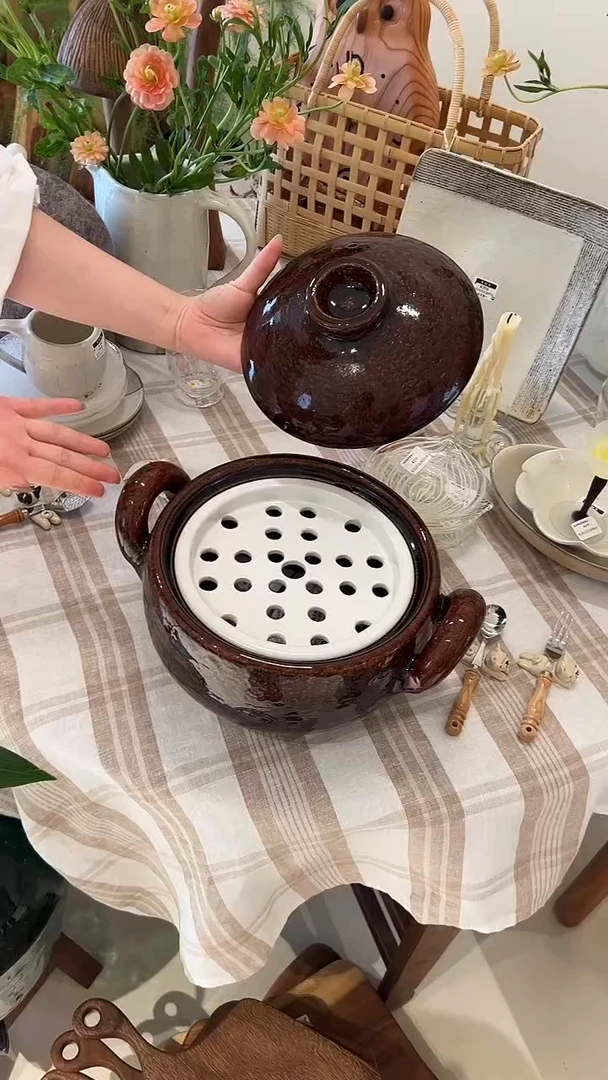 茶道摆件0000咖色砂锅3升5002