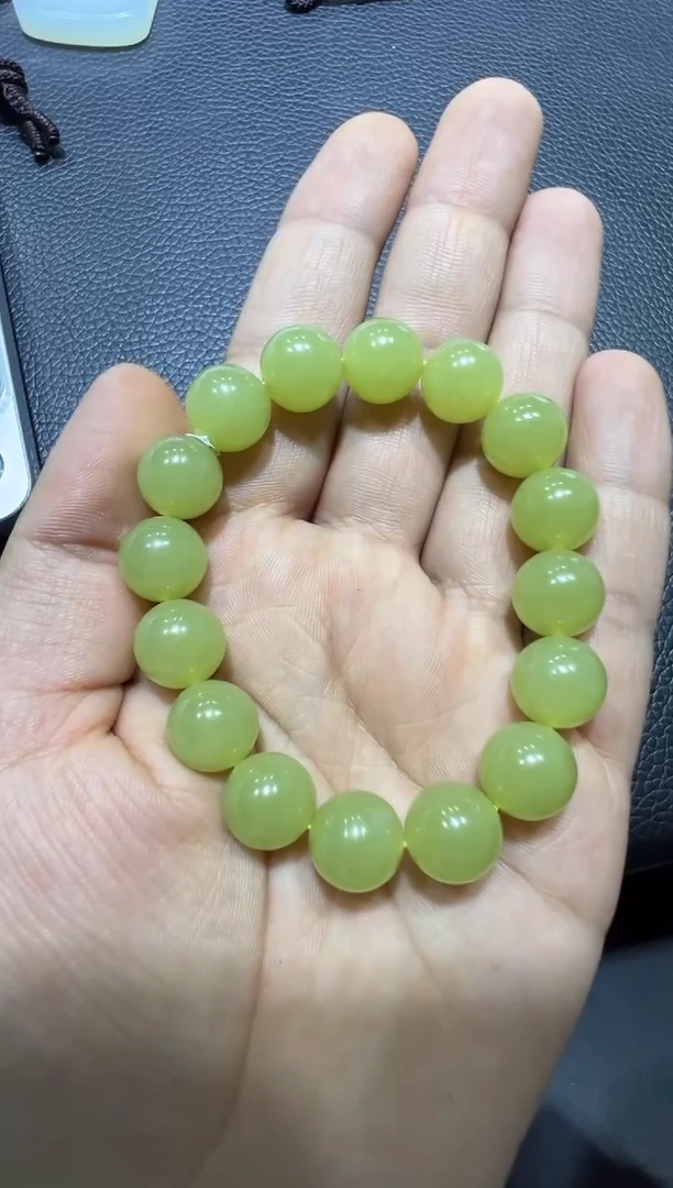 未镶嵌手串和田玉若羌黄口手串  （产地直发）