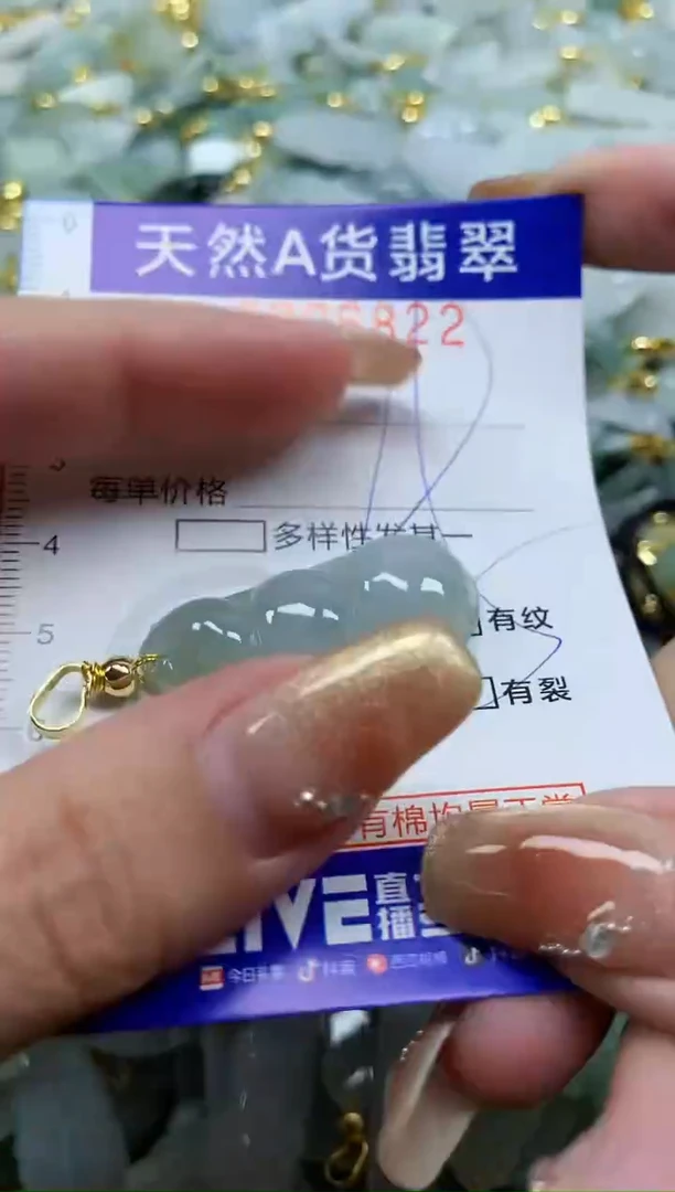 颈饰未镶嵌翡翠天然A货翡翠