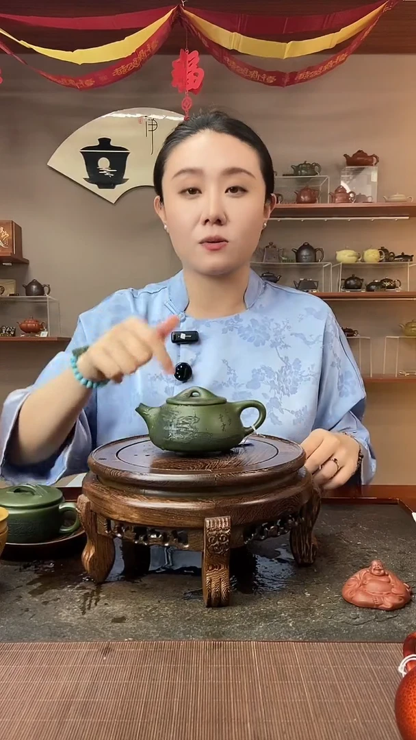 茶壶紫砂翡翠绿泥平步青云凤鸣景舟石瓢