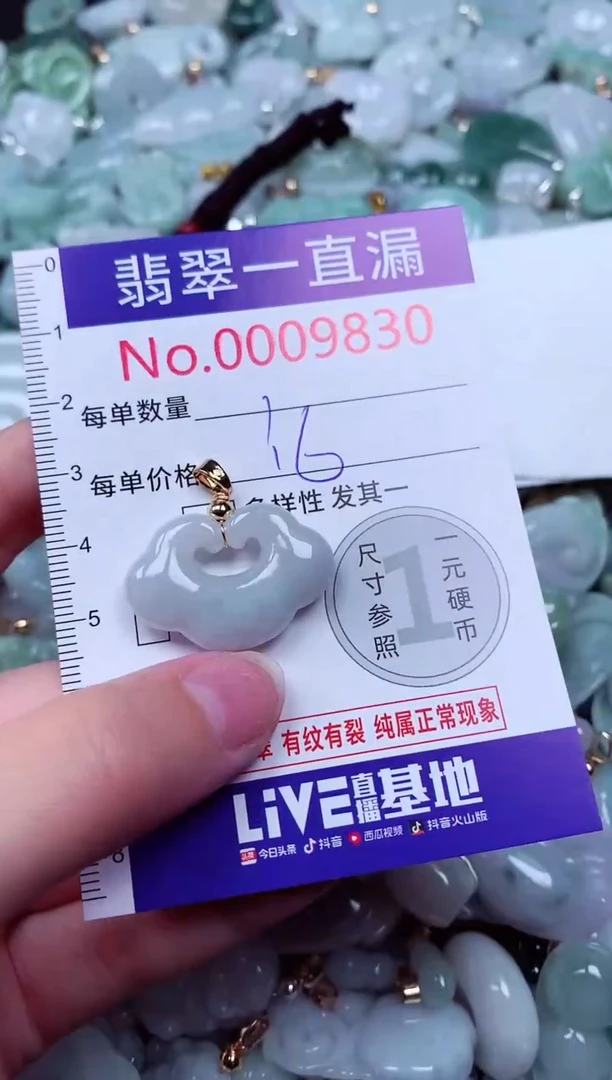 吊坠(不含链)未镶嵌翡翠9830