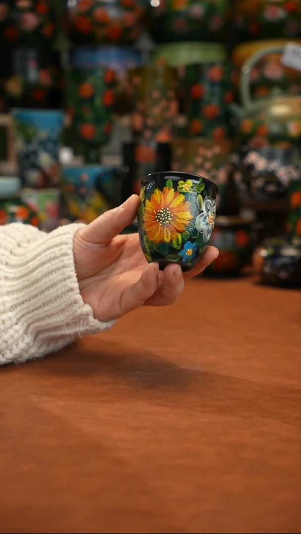 油画  釉下彩   杯子