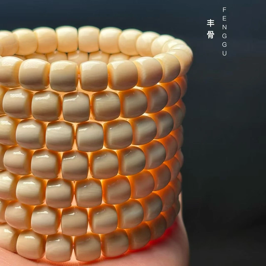 丰骨「猛犸象牙·S级直切手串」MC30 9*8mm 材质保真 假一罚四