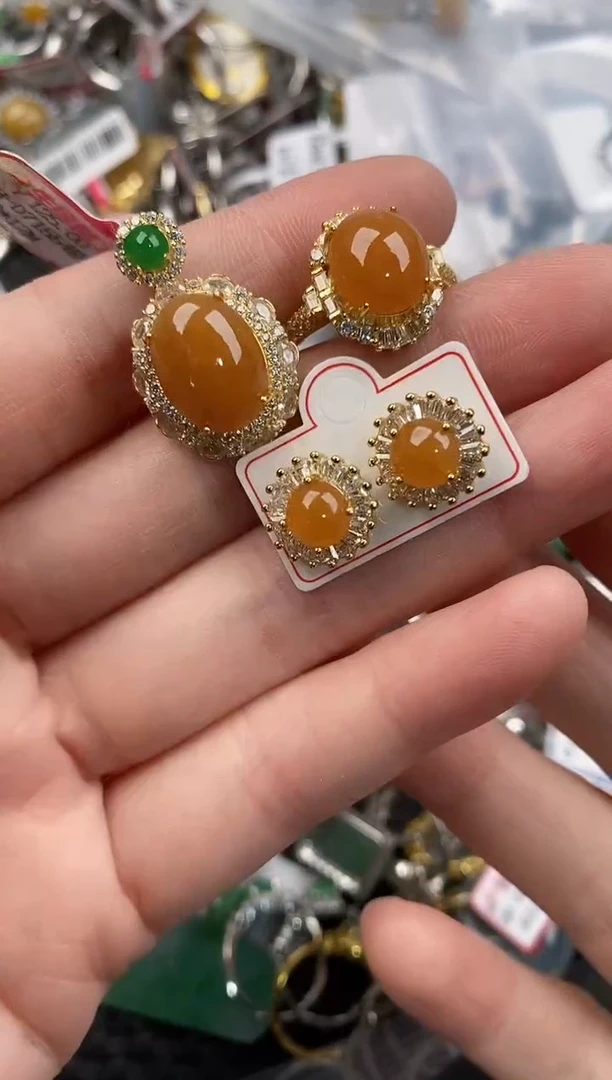 银S925镶嵌戒指翡翠333                 9