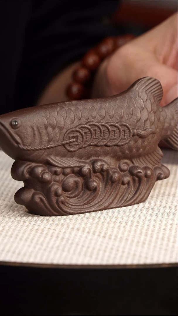 茶壶紫砂宜兴紫砂金龙鱼