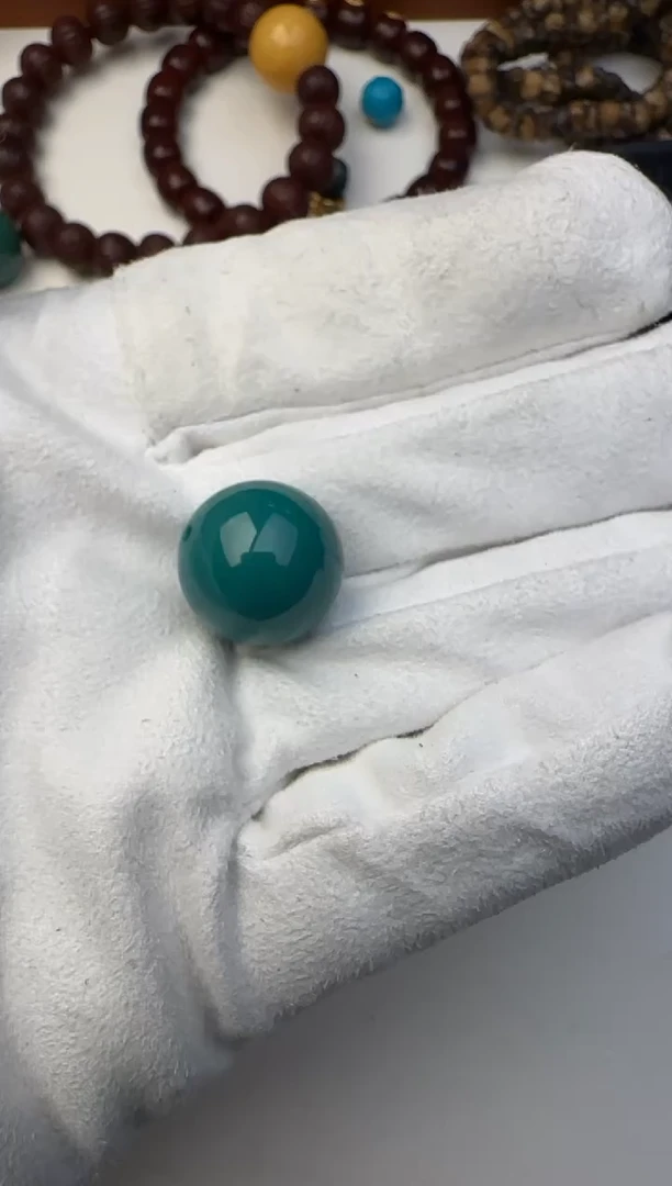 未镶嵌绿松石挂件绿松石圆珠