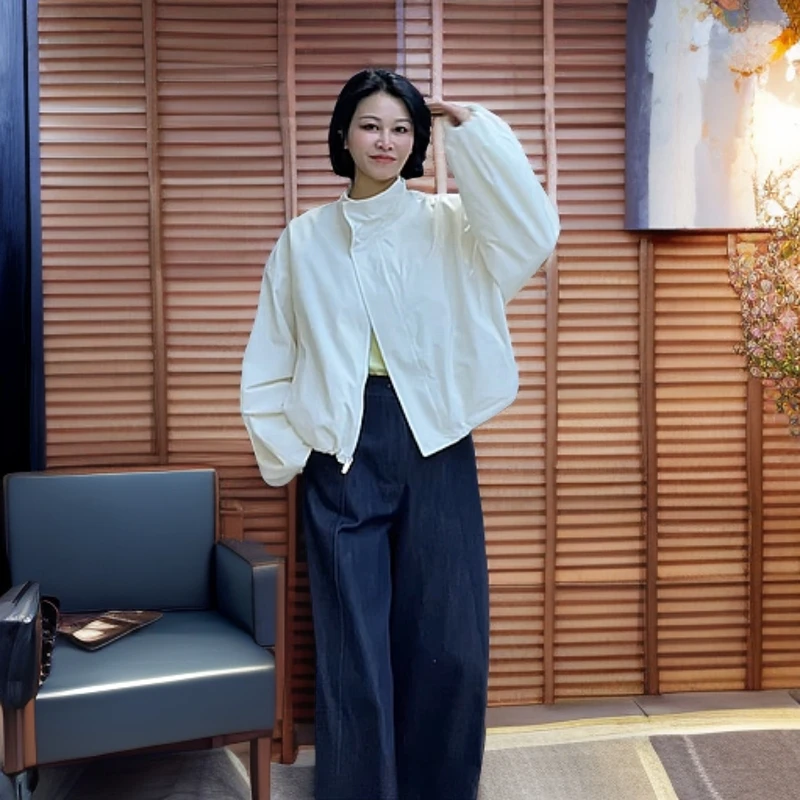 MISS MIN LJN504春新品简约休闲宽松短外套女时尚轻户外夹克上衣