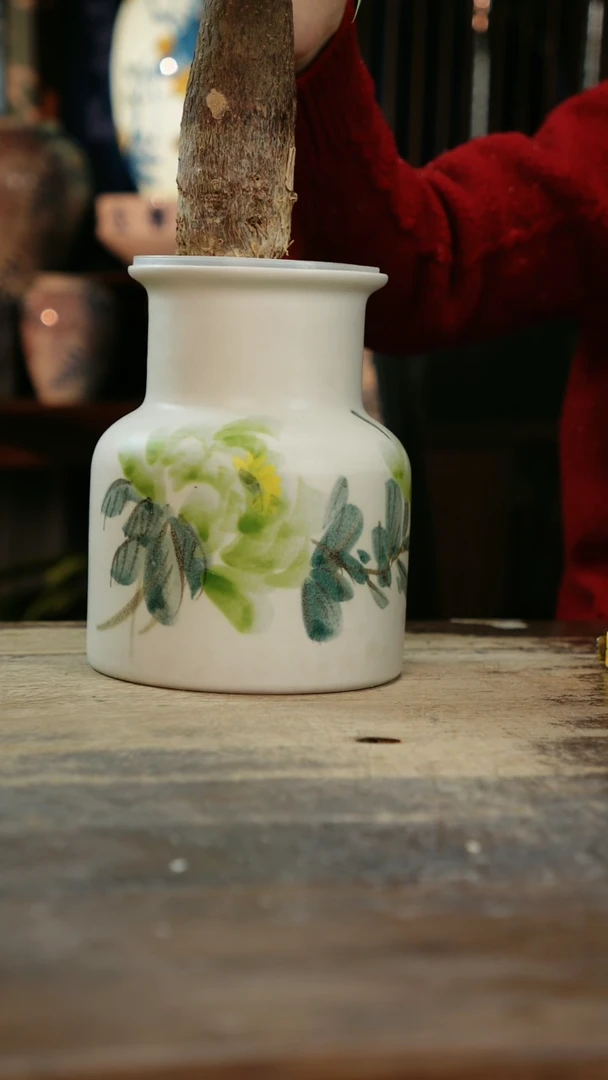 【闪购商品】瓷片景德镇纯手工釉下彩精品花瓶