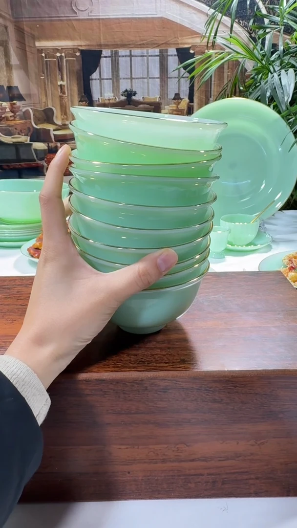 【闪购商品】.... 4.5英寸玉瓷碗10个口径11.5厘米