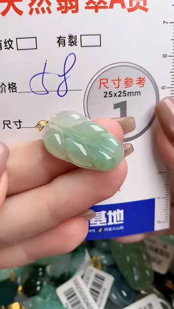 翡翠18K金镶嵌颈饰24000427