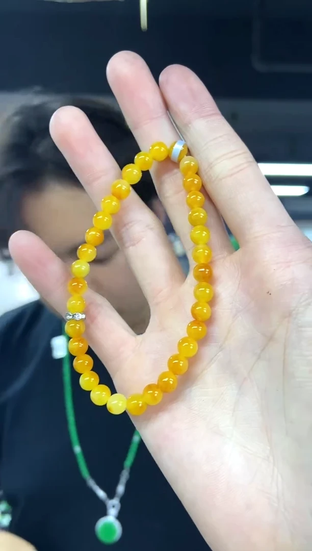 未镶嵌手链翡翠多样性发其一颜色微差