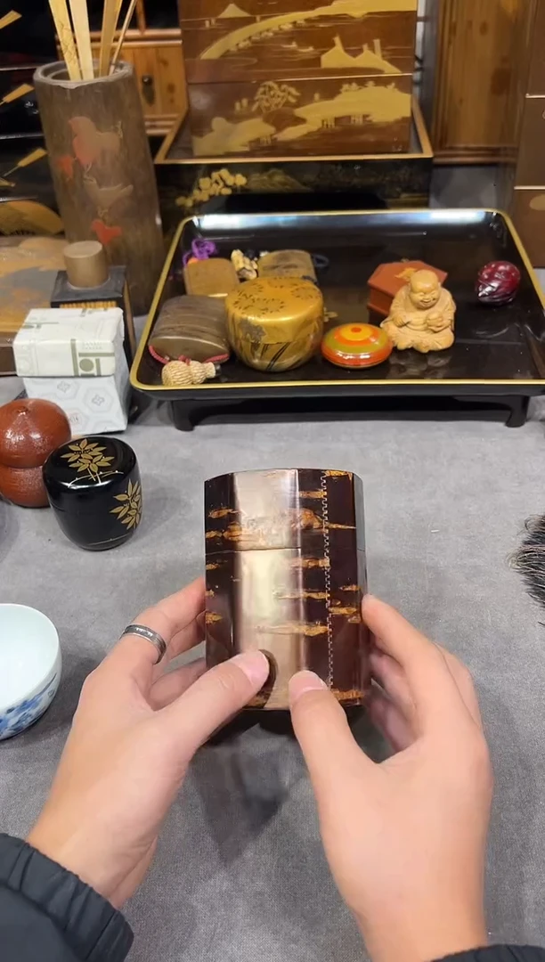 全樱皮 八边茶叶罐