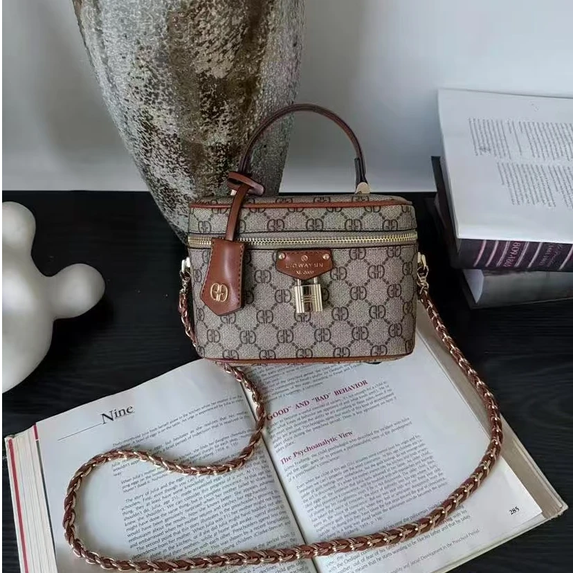 【拾光定制原创】Le.L复古百搭时尚秋冬小众盒子包女包 6702