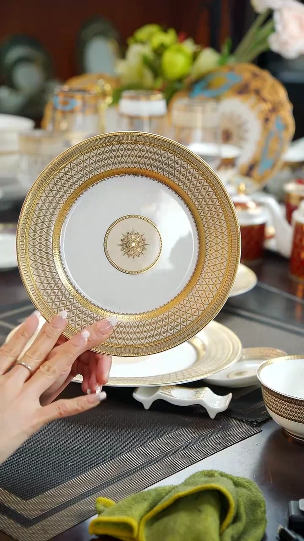 瓷片8英寸平盘 1个