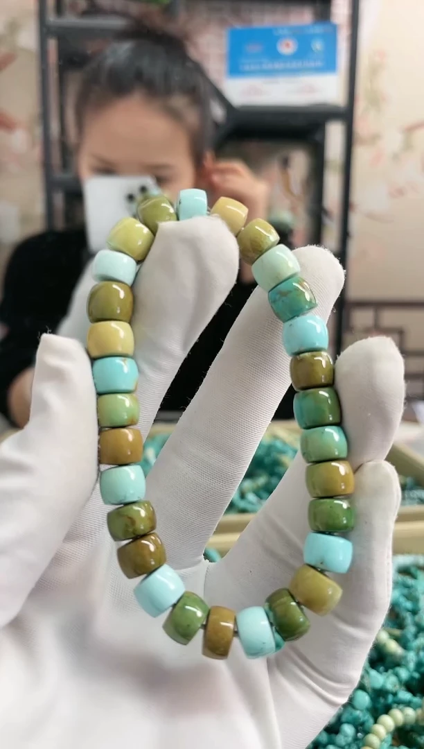 【闪购商品】绿松石珠宝奇石未镶嵌8mm+