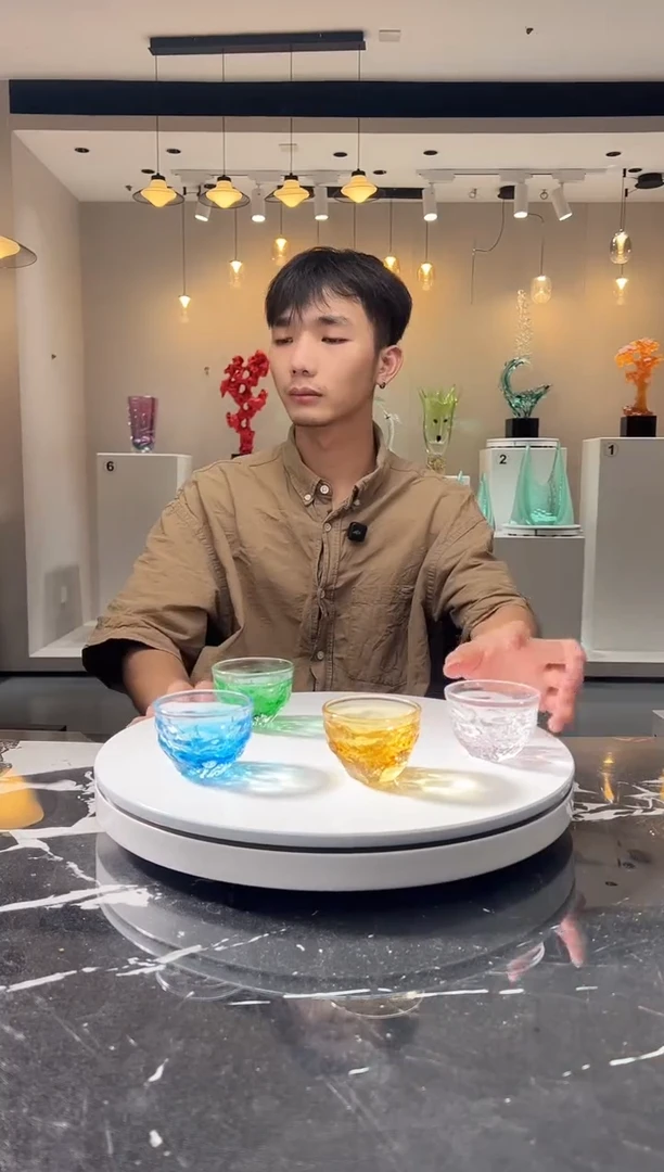 摆件巴比特美学 冰川纹主人杯一组 拍四发五
