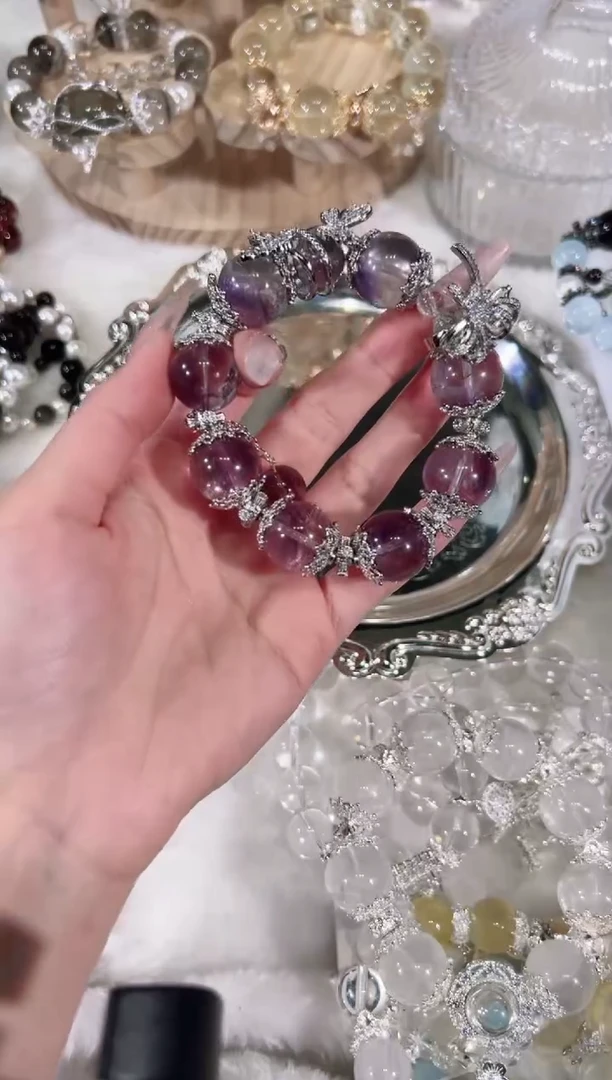 【闪购商品】水晶手链未镶嵌天然水晶默认微瑕 多样性发货发其一